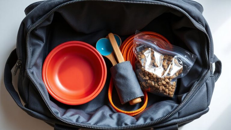 add bowls spoons pet emergency kit