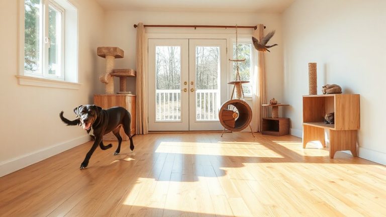 adequate space for pets
