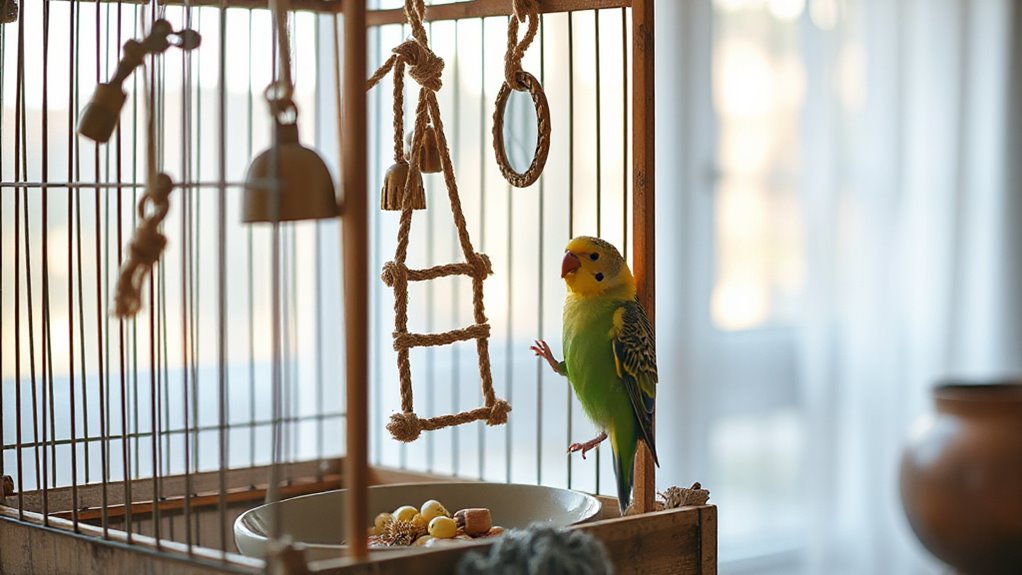 aging parakeets mental stimulation activities