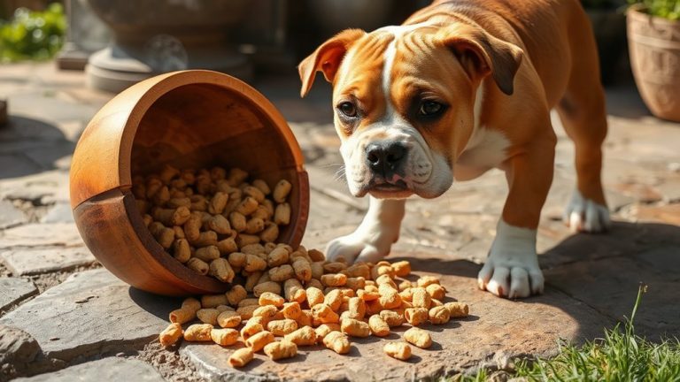 american bulldog puppy growth food
