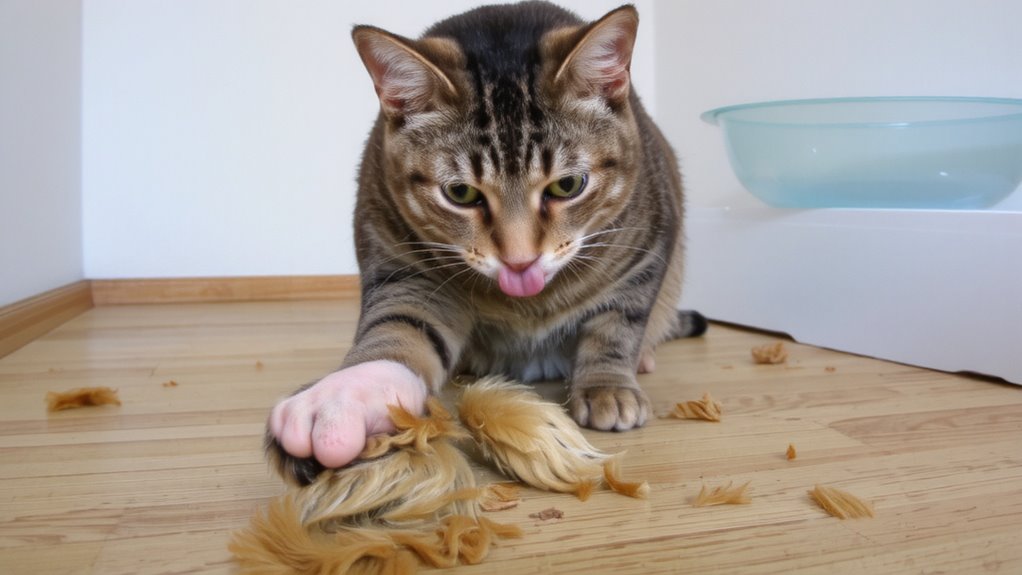 anxiety related over grooming signs