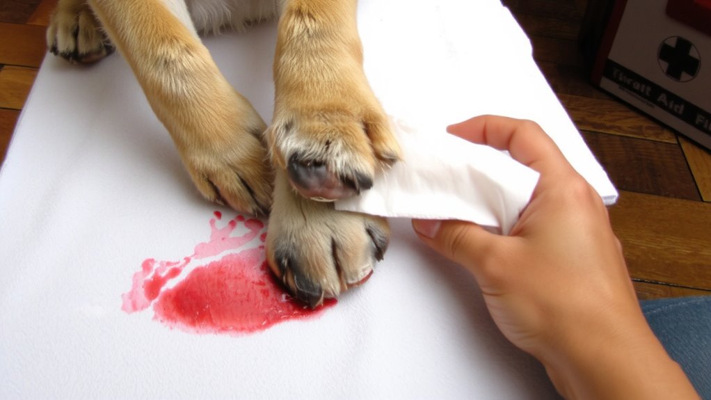 apply firm steady pressure