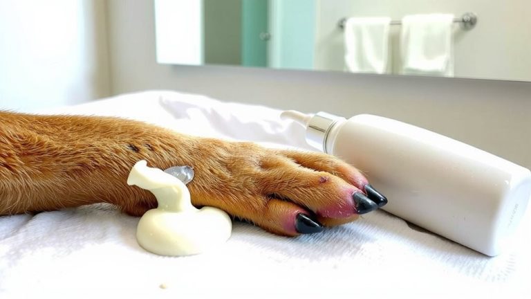 avoid human lotions on pet pads