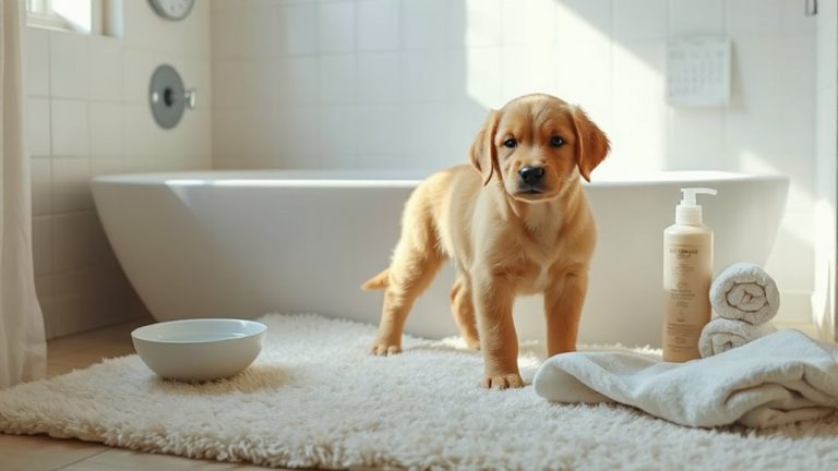 bathe sparingly during training