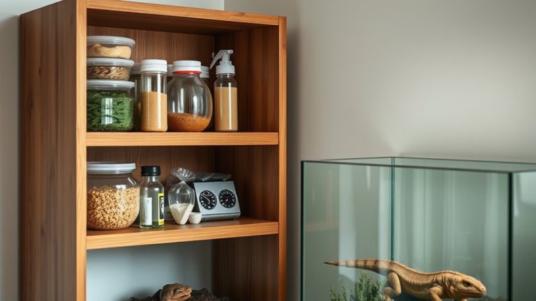 best reptile tank shelves