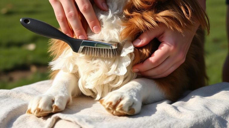 brush collie s chest mane