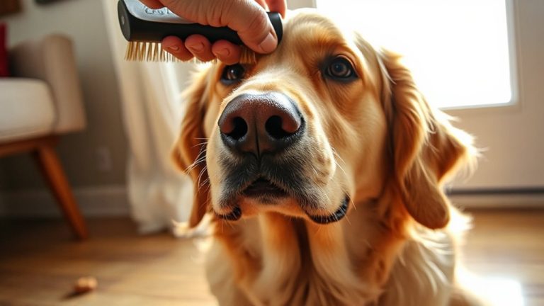 brush desensitization for grooming fear