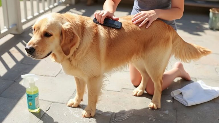 brush dog post swim chlorine care