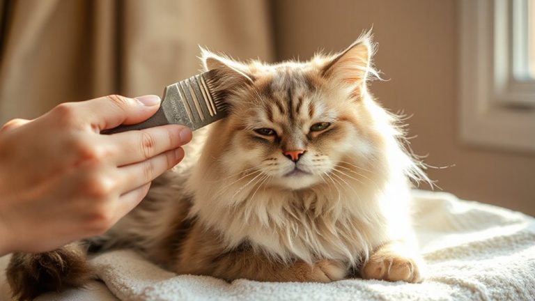 brush double coated cats regularly