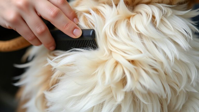 brush gently feathered chest