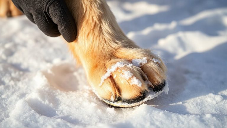 brush legs prevent snowballs