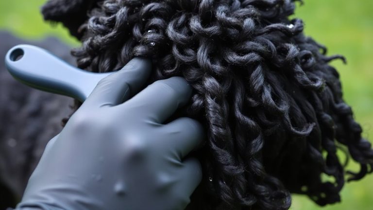 brush portuguese water dog topcoat