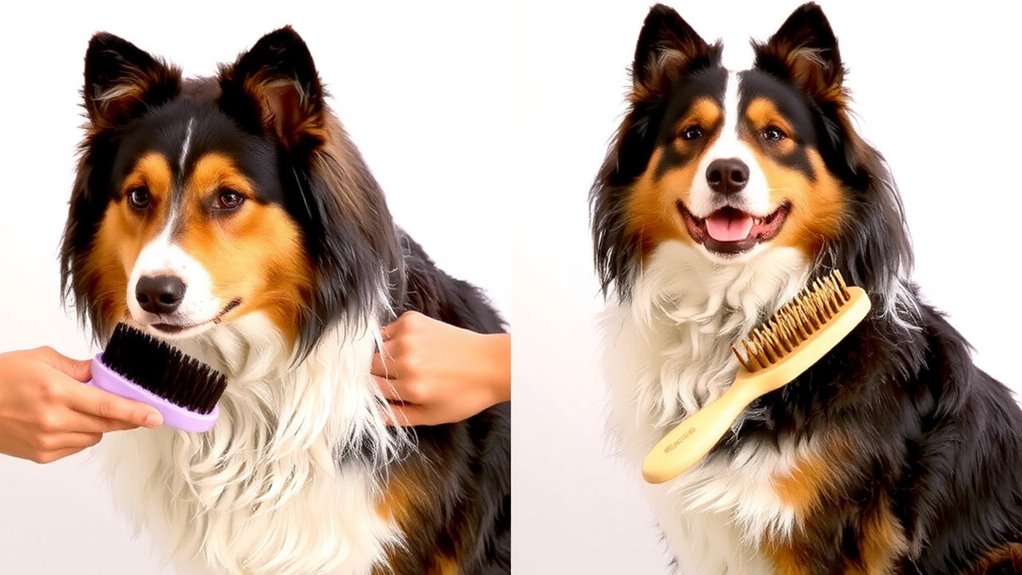 brush regularly for healthy coat