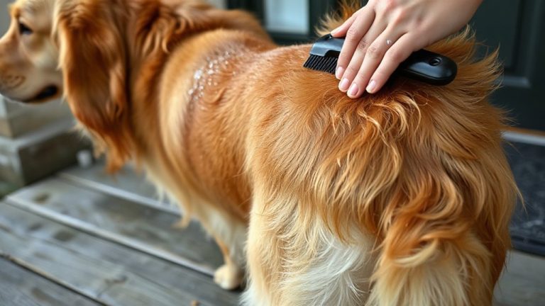 brushing after rain walk