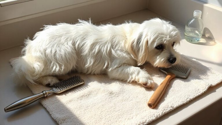 brushing prevents matting year round