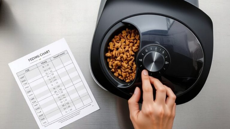 calibrating feeder using manufacturer charts