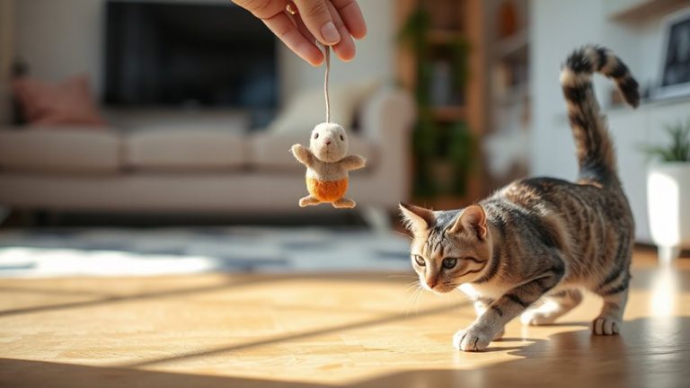 calm catnip toy play