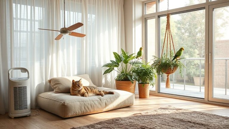 calm environment for pets