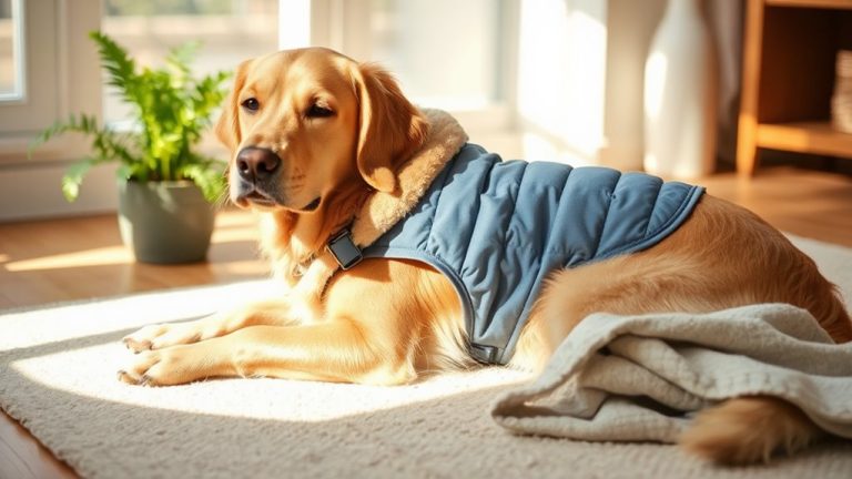 calm stressed pups with vests