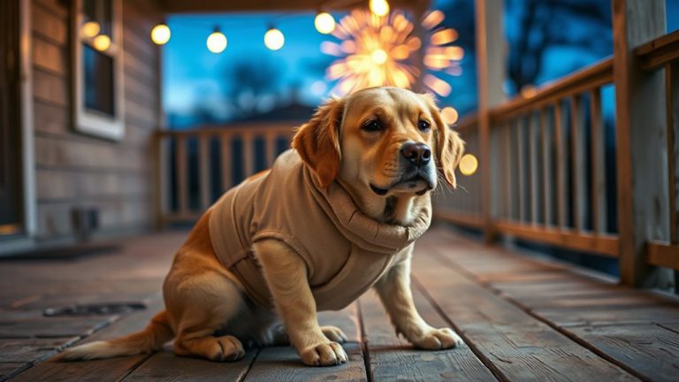 calming wraps reduce firework panic