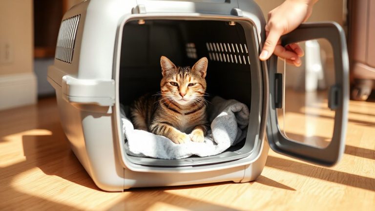 cat carrier travel training