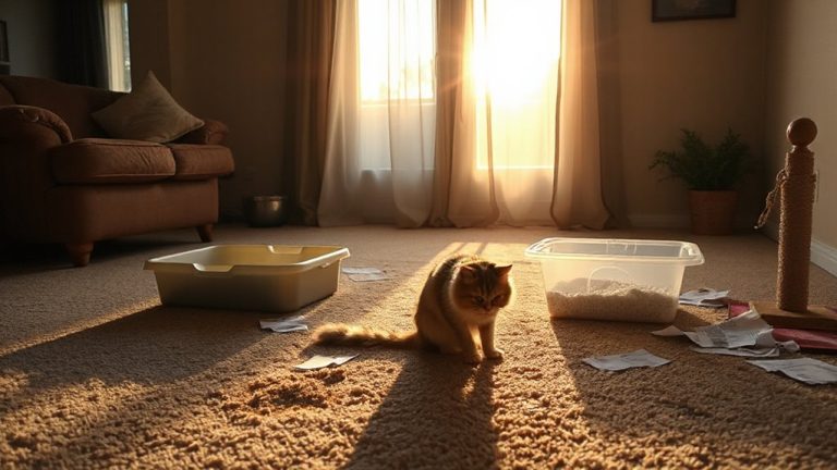 cat litter behavior issues