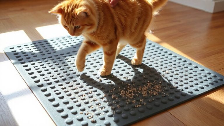 cat litter mat training
