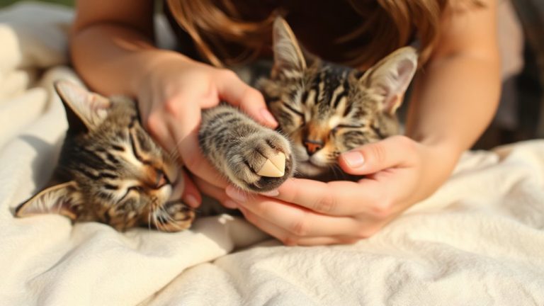 cat nail caps training