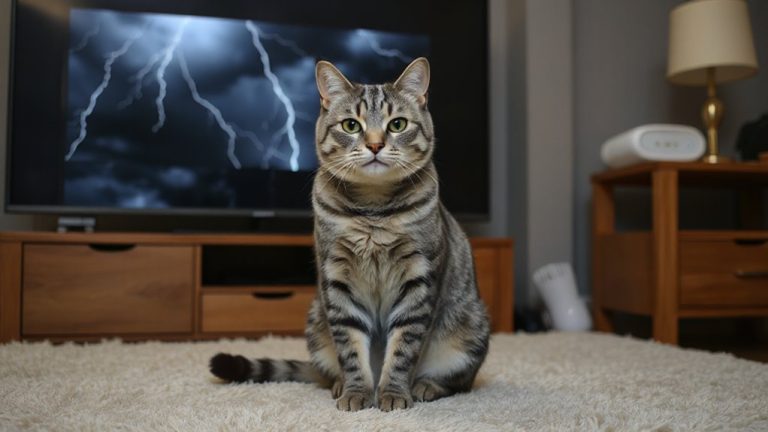 cat thunderstorm calm training