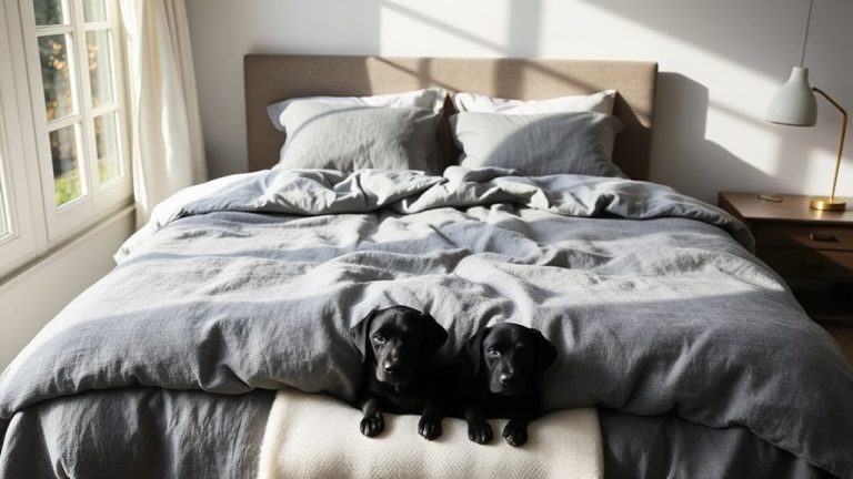 chic duvet covers resist dog hair