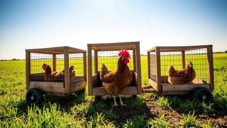 chicken tractors for free range birds
