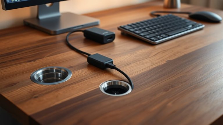 clean and charged workspace