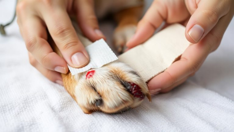 clean apply pressure bandage