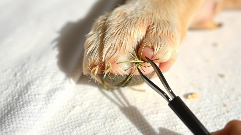 clean between dog toes