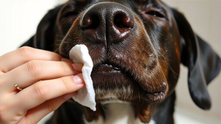 clean dog chin regularly