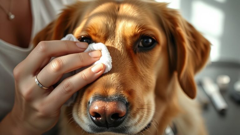 clean dog eyes first