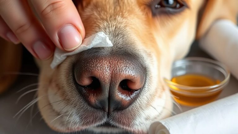clean dog nose wrinkles