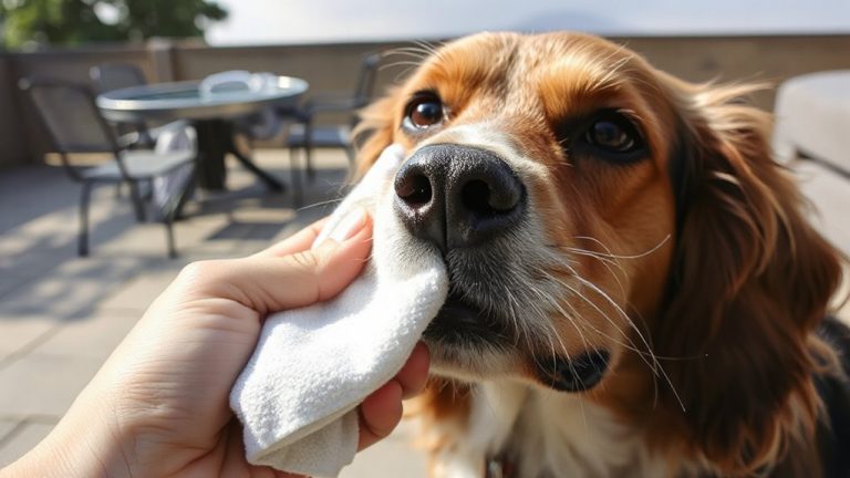clean face after exposure