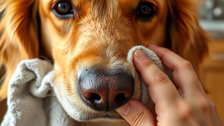 clean muzzle after meals