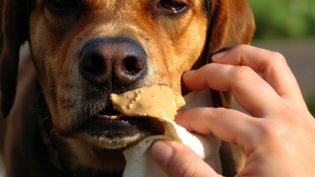 clean muzzle after treats