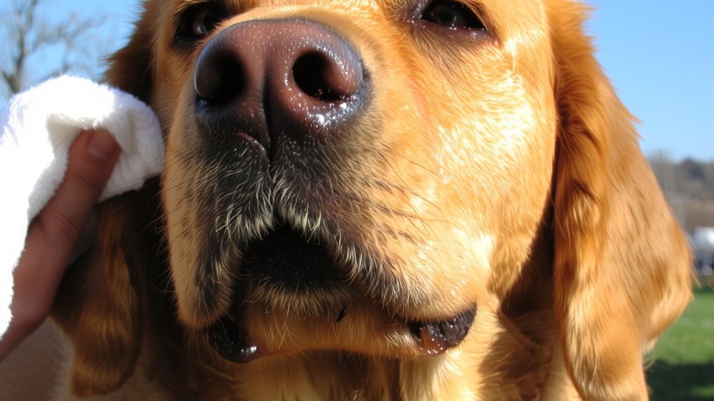 clean muzzle daily after meals