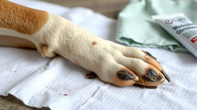 clean paws first apply ointment