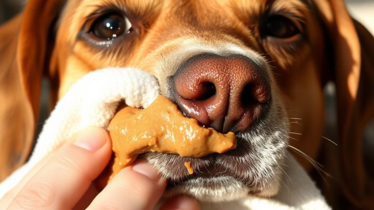 clean pet face after meals