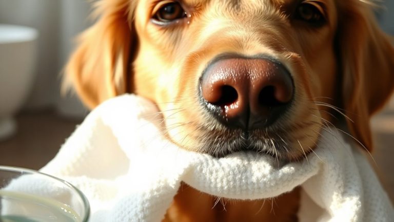 clean pet face after treats
