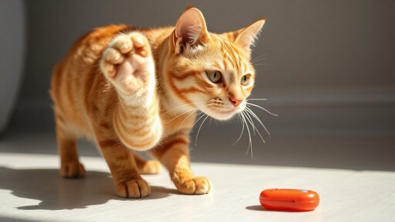 clicker train cat paw wave