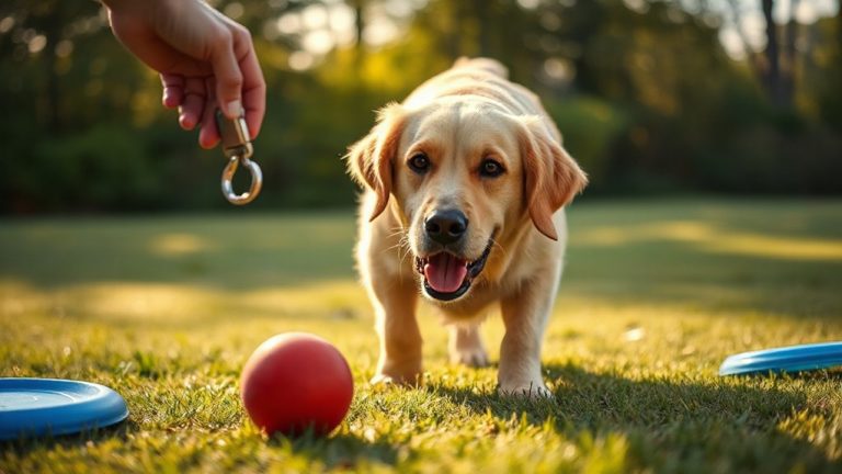 clicker training fetch specific toys
