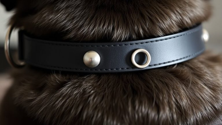 collar design with hidden tracker slots