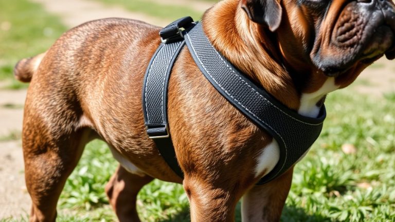 comfortable dog harnesses for english bulldogs