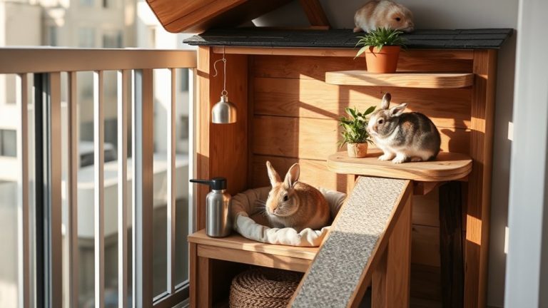 compact rabbit hutches for small spaces