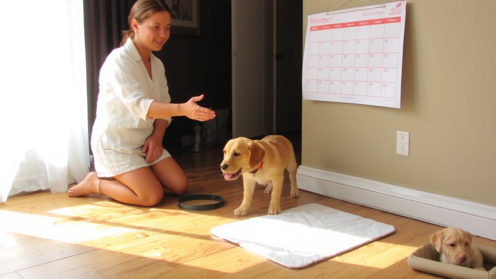 consistent puppy potty schedule